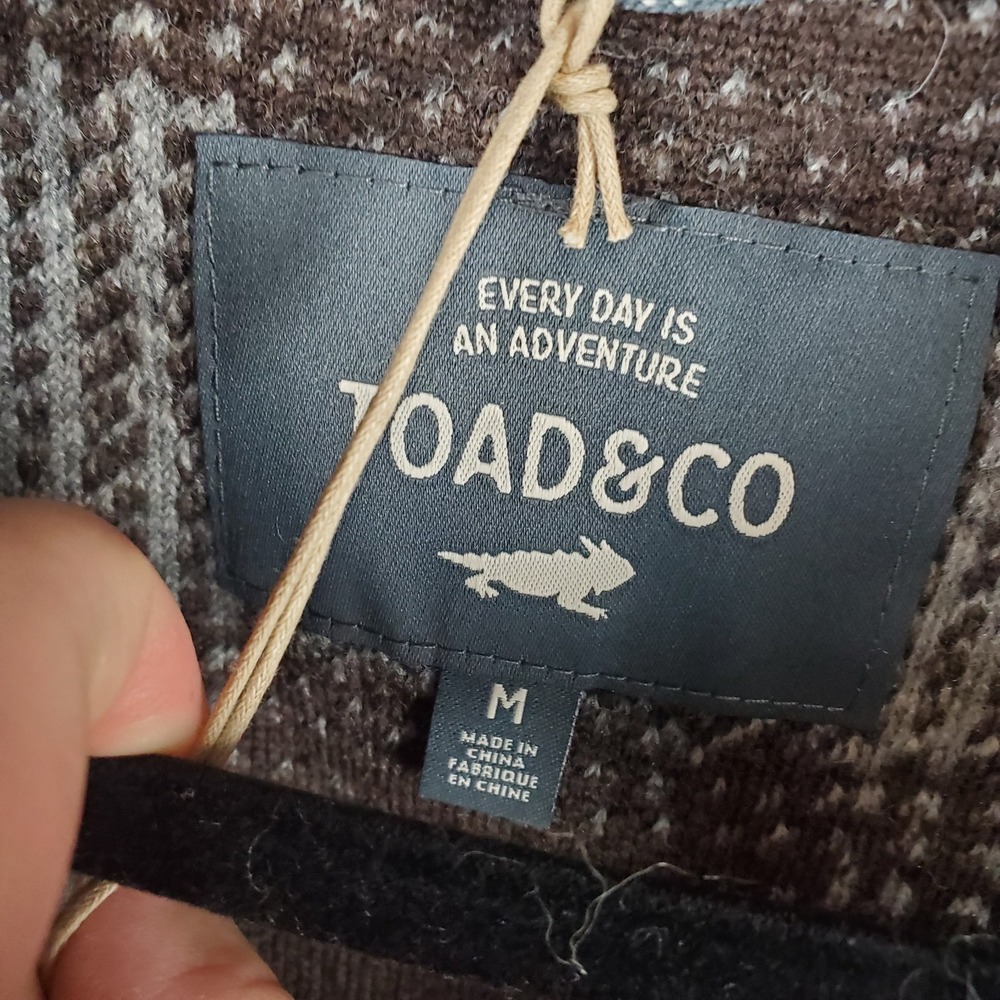 Toad & Co Sespe Crombie Jacket Sz Medium Sherpa Pile Coat NEW NWT - Picture 8 of 14